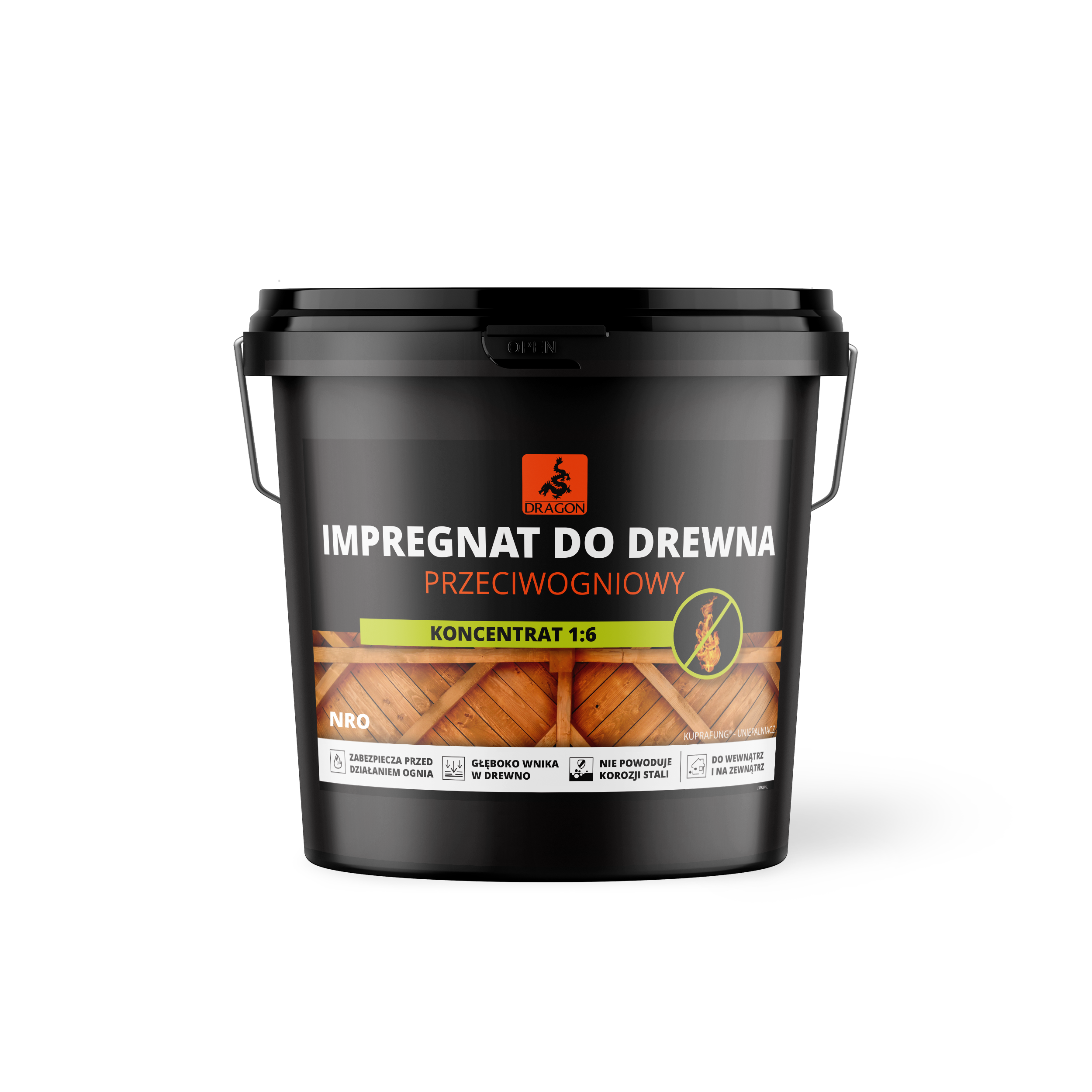 Impregnaty do drewna przeciwogniowy koncentrat 1:9