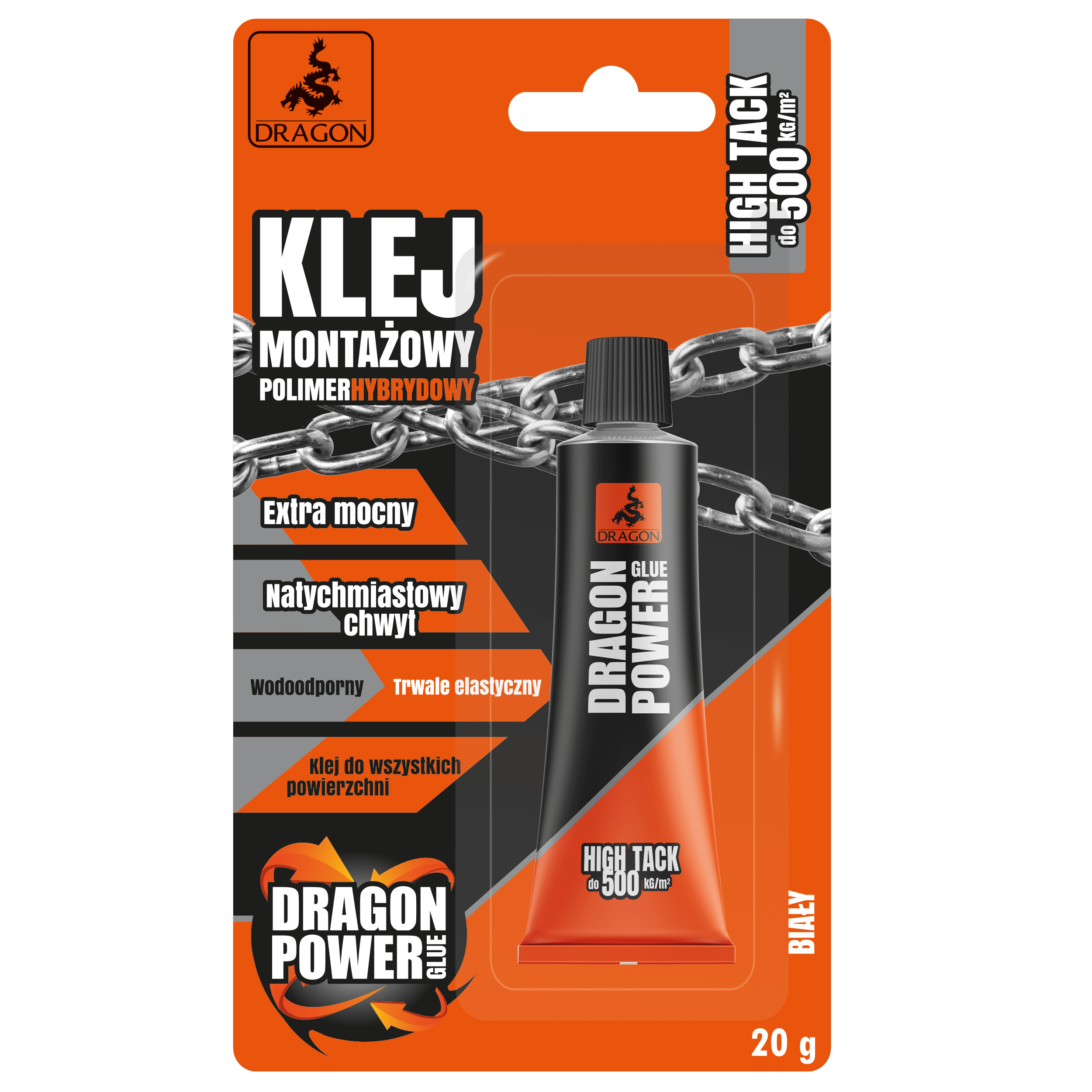 Klej montażowy Polimer hybrydowy Dragon Power High Tack